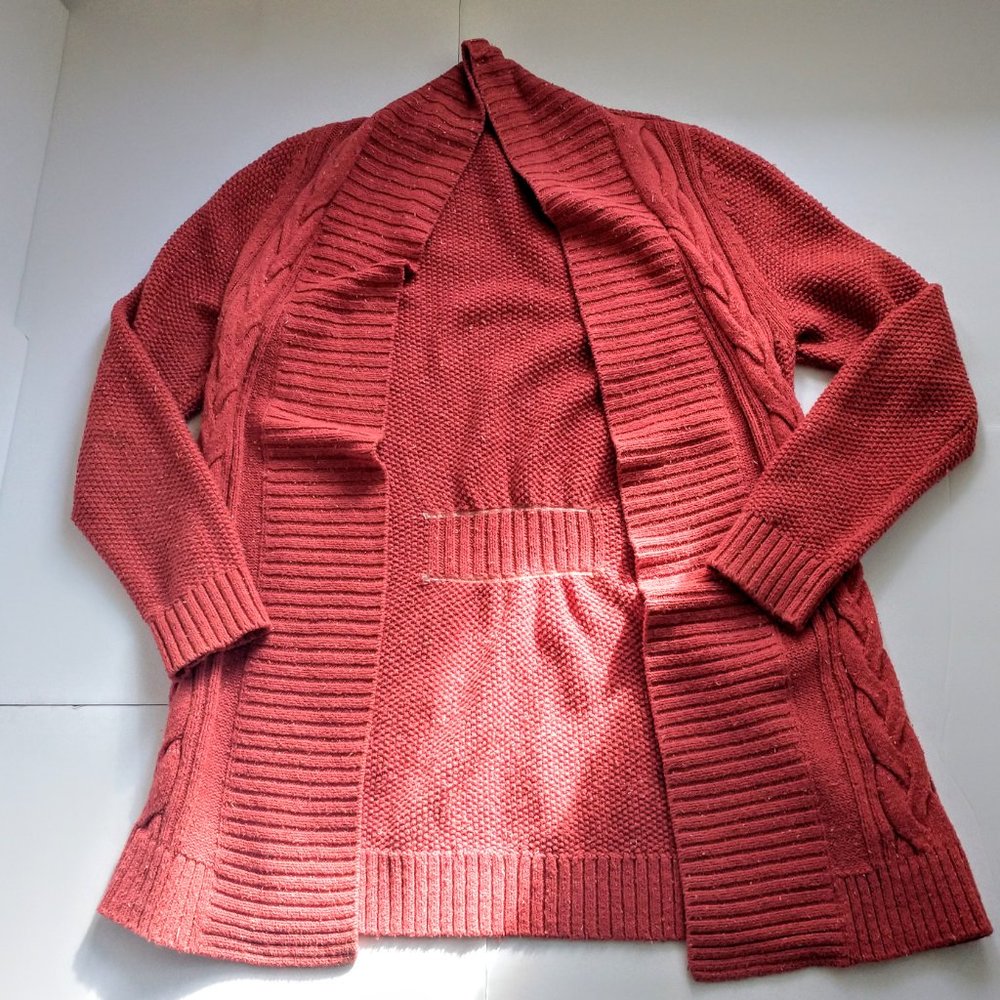 L.L. Bean Donegal Organic Sweater, Open Cardigan